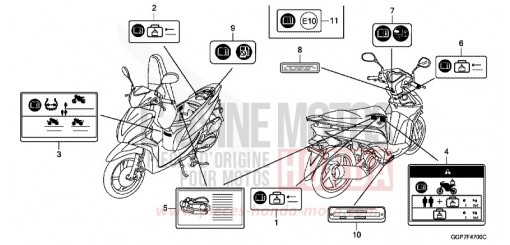 CAUTION LABEL (NSC50/MPD/WH) NSC50WHC de 2012
